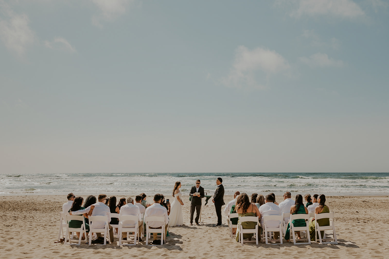 Micro wedding ceremony in Oceanside, OR on the Oregon Coast