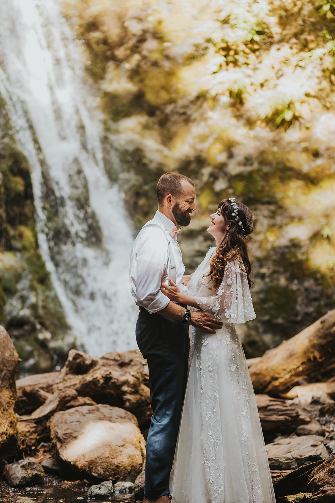 Olympic National Park Waterfall Elopement