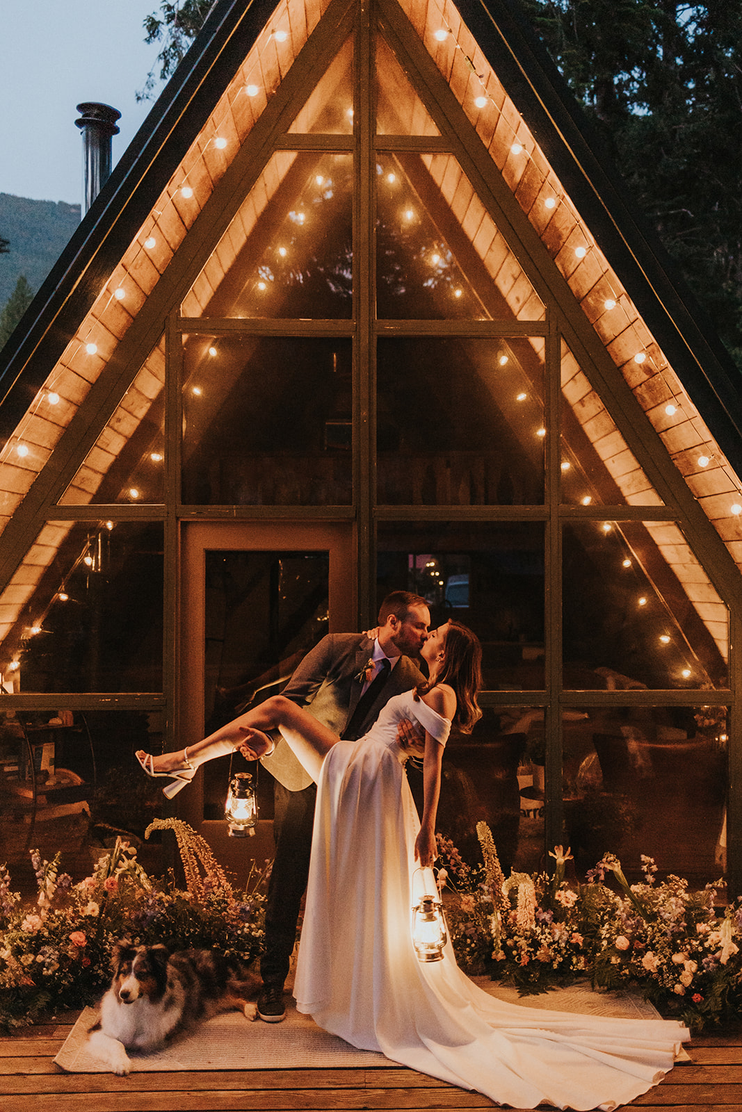 Washington A-Frame Cabin Elopement