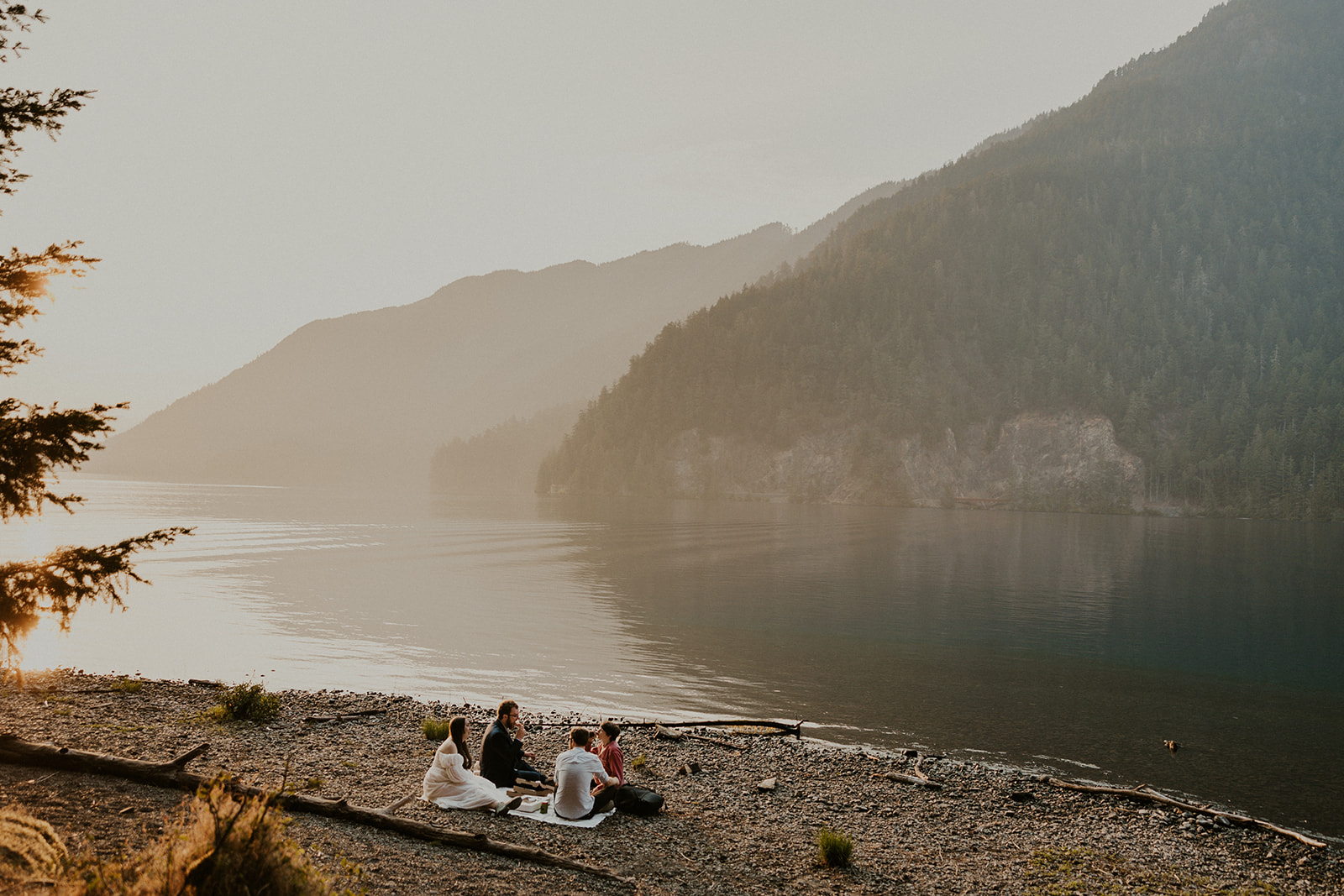 Olympic National Park elopement at Lake Crescent