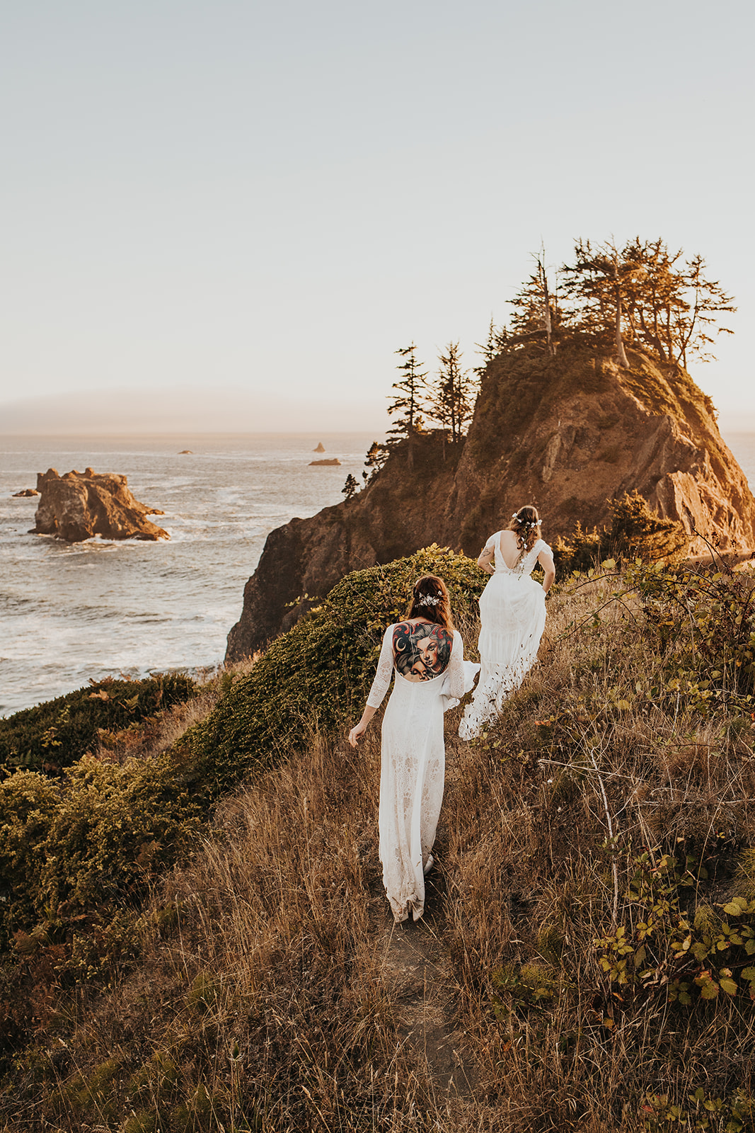 Oregon Coast hiking elopement