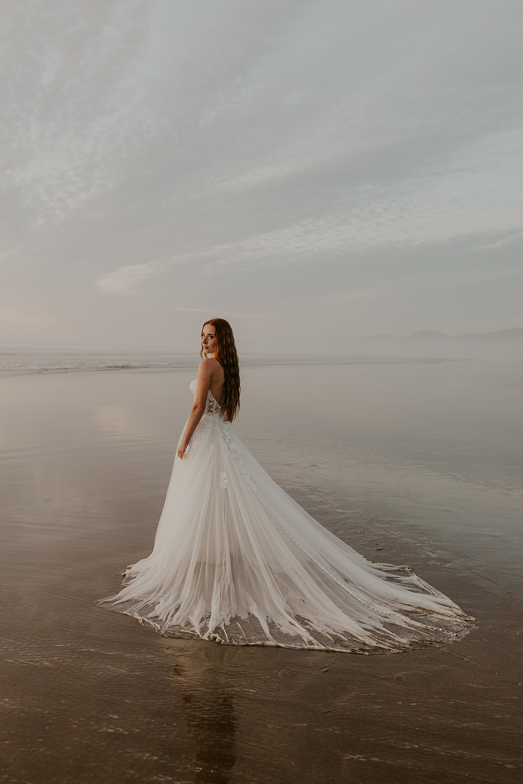Elopement Portraits in Pacific City on the Oregon Coast