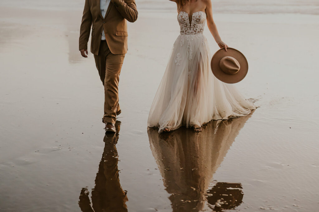 Elopement Portraits in Pacific City on the Oregon Coast