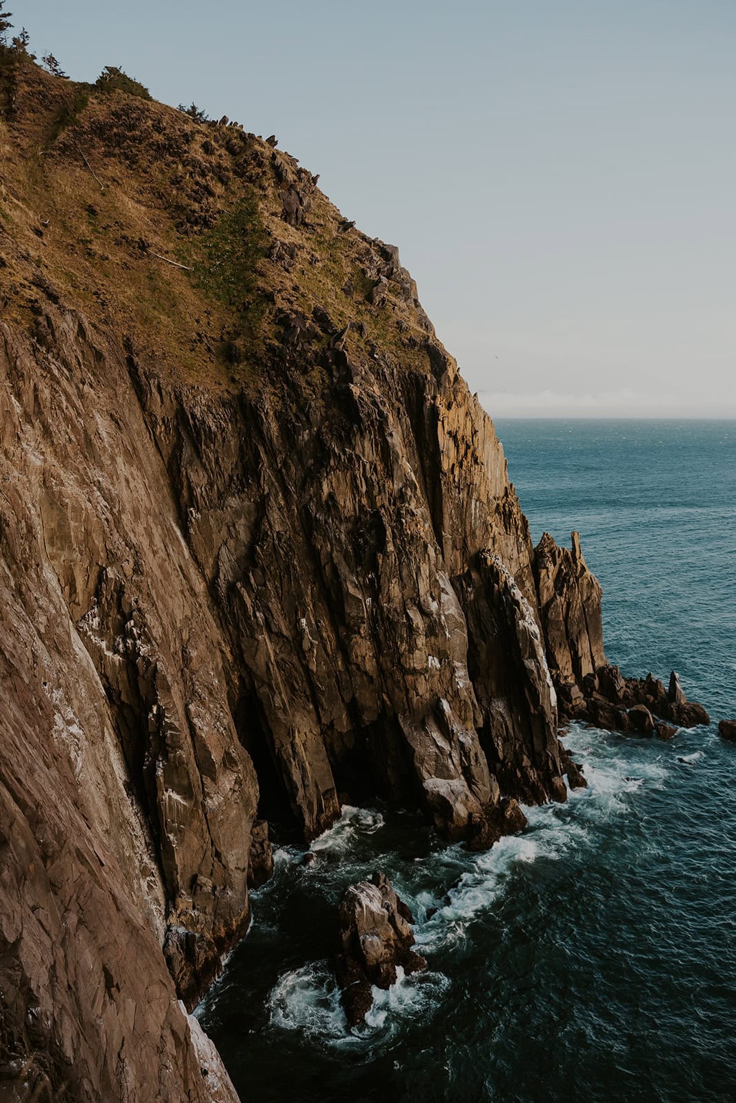 An Oregon Coast cliff view