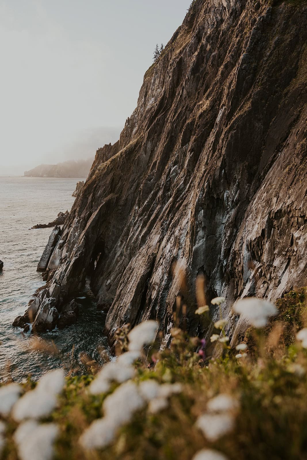 An Oregon Coast cliff view